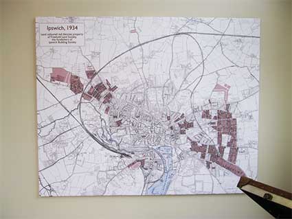 Ipswich Historic Lettering: FLS map 1934 interior