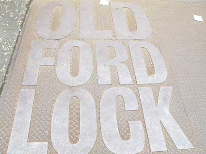 Ipswich Historic Lettering: Old Ford Lock