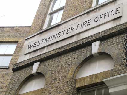 Ipswich Historic Lettering: Westminster Fire Office