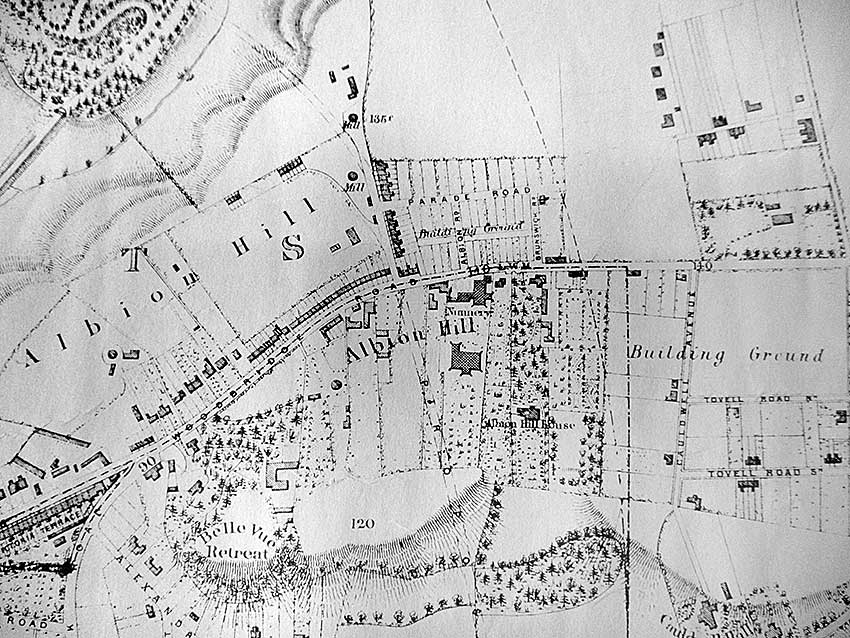 Ipswich Historic Lettering: Albion Hill map 1867a