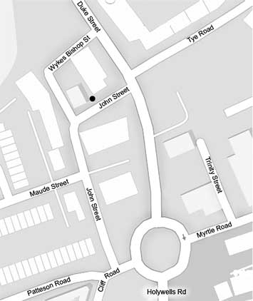 Ipswich Historic Lettering: Albion Street map