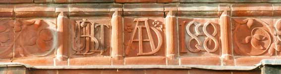 Ipswich Historic Lettering: Aldeburgh AD1898 close-up
