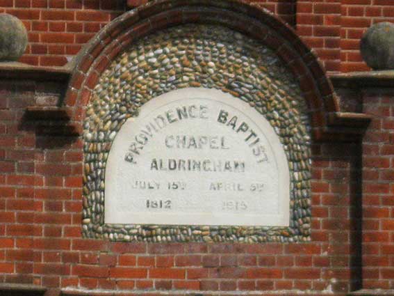 Ipswich Historic Lettering: Aldringham Chapel 2