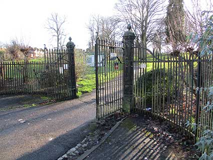 Ipswich Historic Lettering: Alexandra Park gates 1