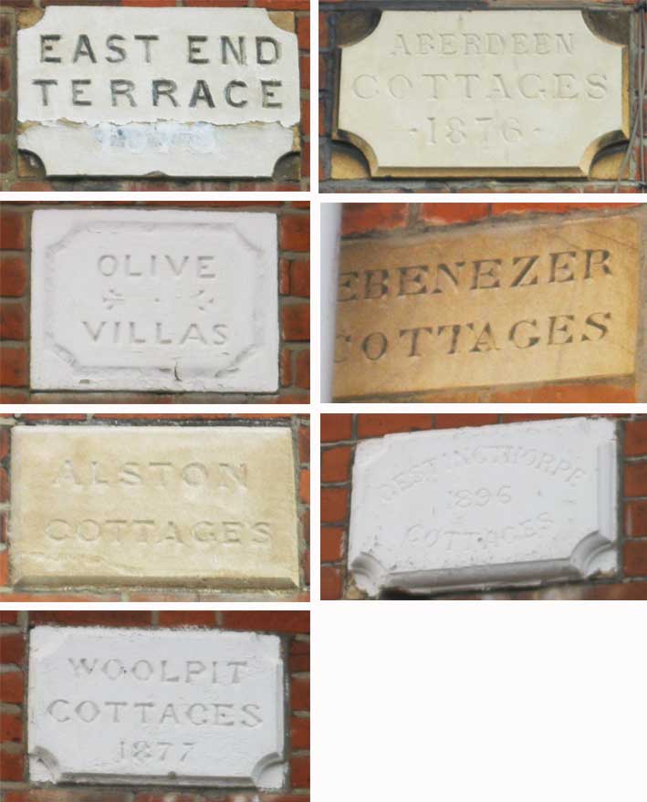 Ipswich Historic Lettering: Alston Rd plaques
