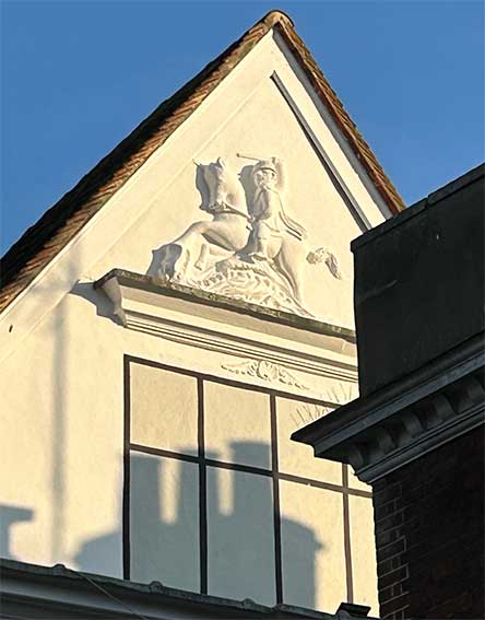 Ipswich Historic Lettering: Ancient House gable