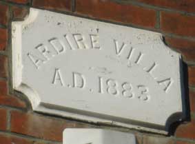 Ipswich Historic Lettering: Ardire Villa 2