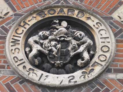 Ipswich Historical Lettering: Argyle Street crest 2