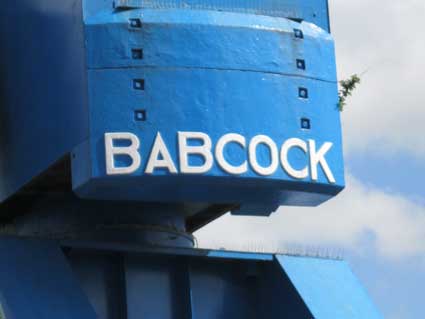 Ipswich Historic Lettering: Babcock crane 2