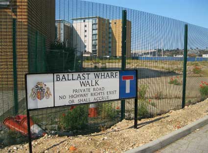 Ipswich Historic Lettering: Ballast Wharf Walk
