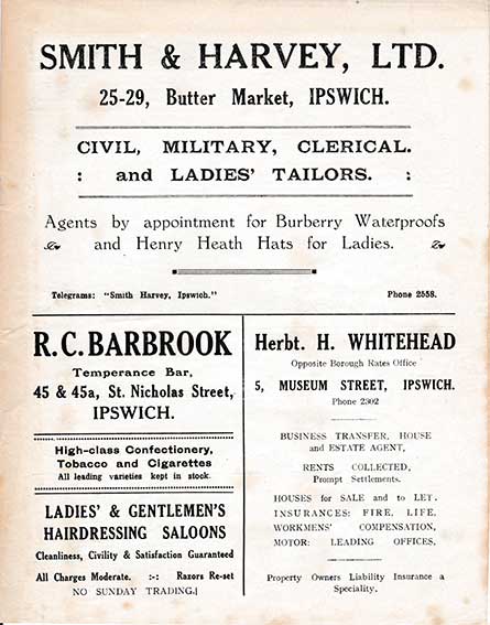 Ipswich Historic Lettering: Barbrook hairdresser