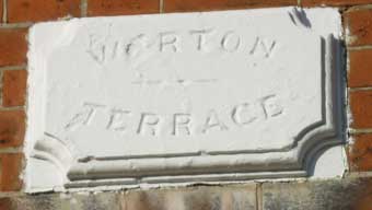 Ipswich Historic Lettering: Belle Vue plaque 1