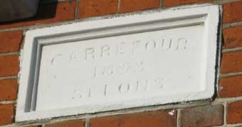 Ipswich Historic Lettering: Belle Vue plaque 3