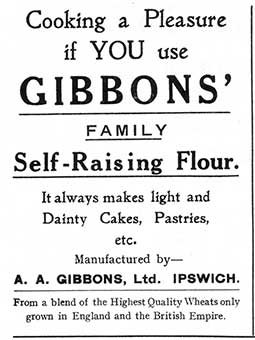 Ipswich Historic Lettering: A.A. Gibbons advertisement 1934