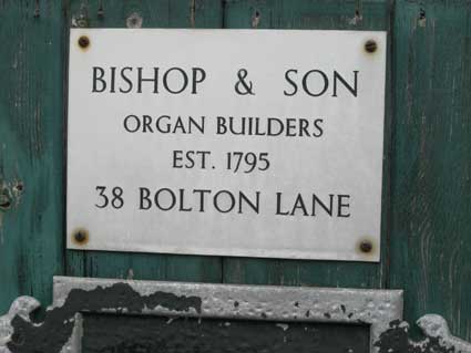 Ipswich Historic Lettering: Bishop Organ Wks 3