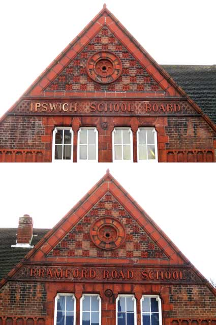 Ipswich Historic Lettering: Bramford Road School x