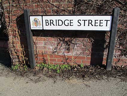 Ipswich Historic Lettering: Bridge Street sign 2021