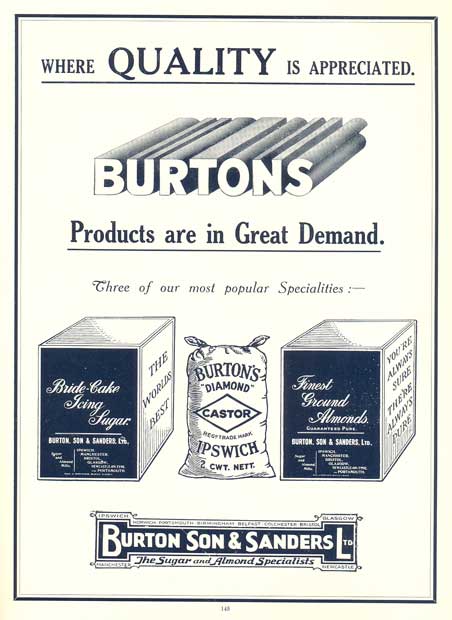 Ipswich Historic Lettering: Burton's advert