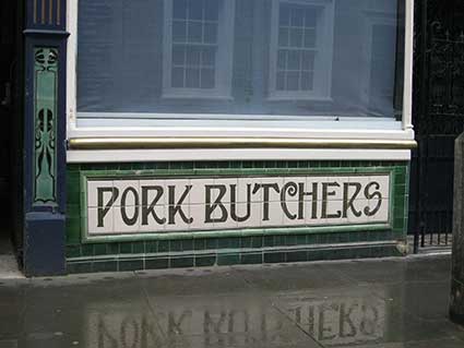 Ipswich Historic Lettering: Jesse Smith butcher 11