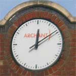 Ipswich Historic Lettering: Archant clock 2