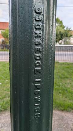 Ipswich Historic Lettering: Cocksedge Whissonsett sign