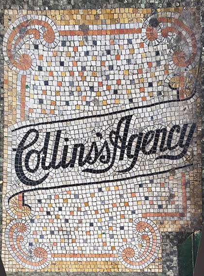Ipswich Historic lettering: Collins's Agency morphed