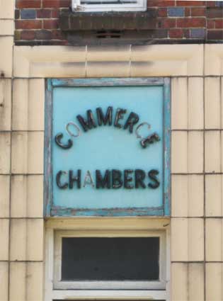 Ipswich Historic Lettering: Commerce Chambers 2