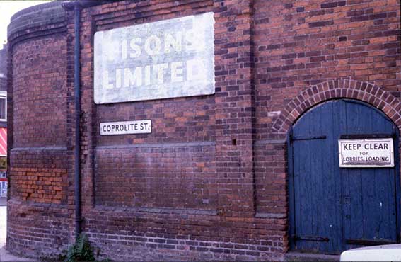 Ipswich Historic Lettering: Coprolite Street 1970s