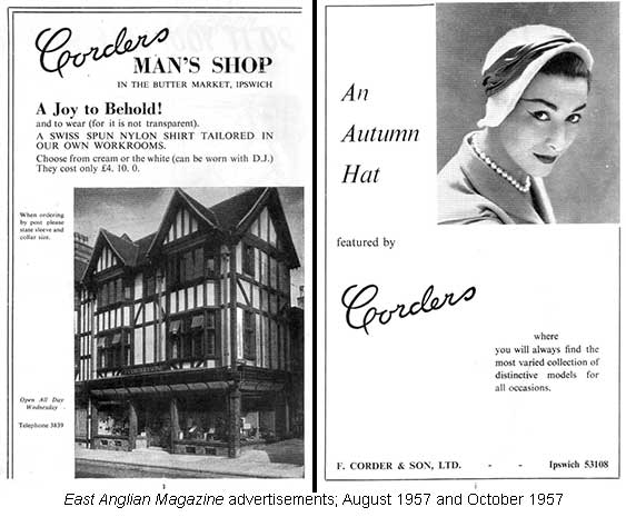 Ipswich Historic Lettering: F. Corder advertisements 1957