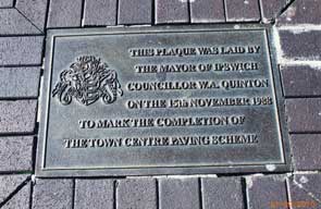 Ipswich Historical Lettering: Cornhill plaque 3