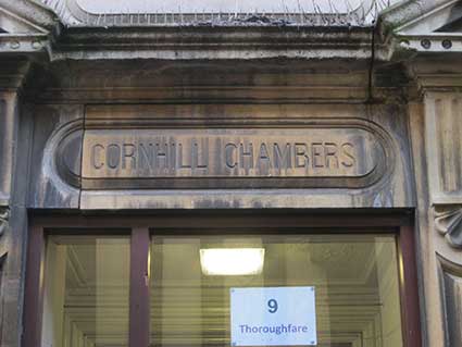 Ipswich Historic Lettering: Cornhill Chambers 2