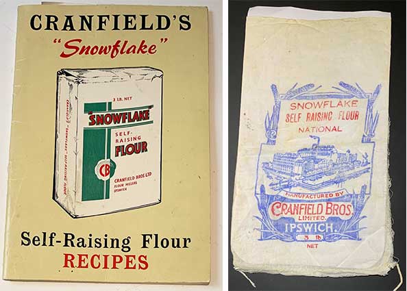 Ipswich Historic Lettering: Cranfields flour bag and book