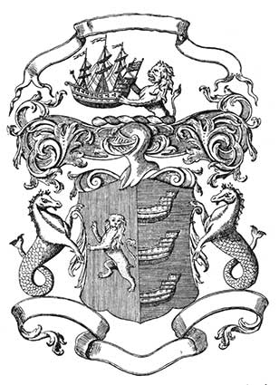 Ipswich Historic Lettering: Coat of arms engraving