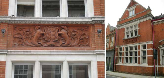 Ipswich Historic Lettering: Museum Street crest