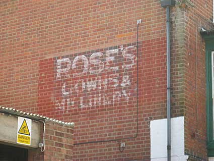 Ipswich Historic Lettering: Rose's, Bond Street 2