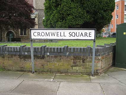 Ipswich Historic Lettering: Cromwell Square sign 2