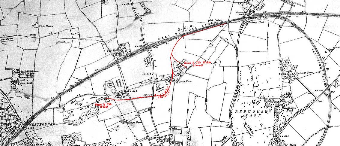 Ipswich Historic Lettering: Dales brickworks map