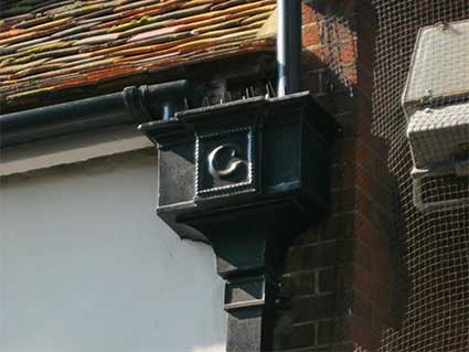Ipswich Historic Lettering: Dial Lane rain hopper