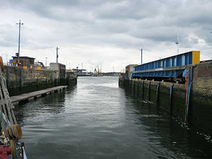 Ipswich Historic Lettering: Dock bridge 3