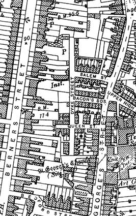 Ipswich Historic Lettering: Dykes St map 1902