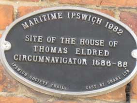 Ipswich Historic Lettering: Thomas Eldred plaque