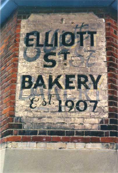 Ipswich Historic Lettering: Elliott Street Bakery 1