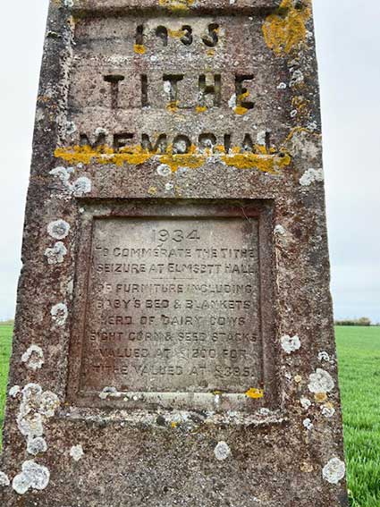 Ipswich Historic Lettering: Elmsett tithe memorial