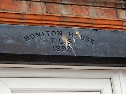 Ipswich Historic Lettering: FLS Honiton House 1