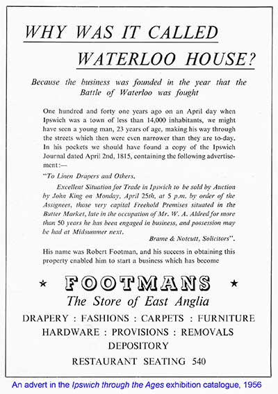 Ipswich Historic Lettering: Footman's advert 1