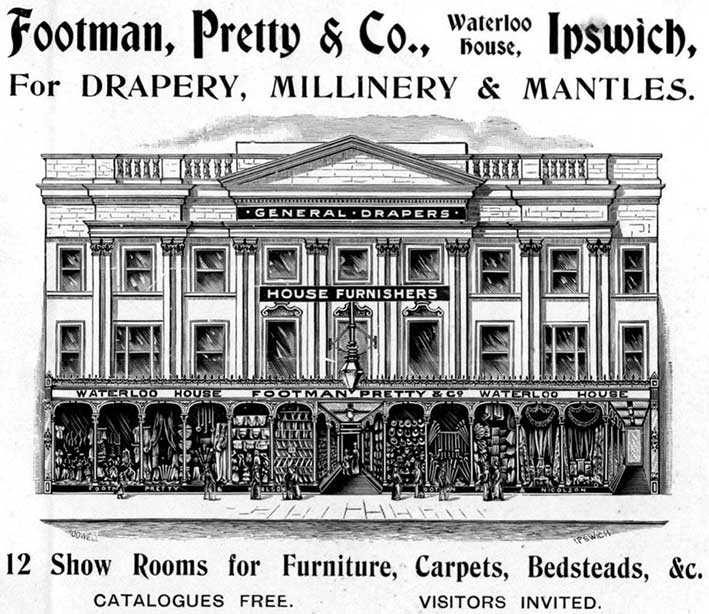 Ipswich Historic Lettering: Footmans advert 1905
