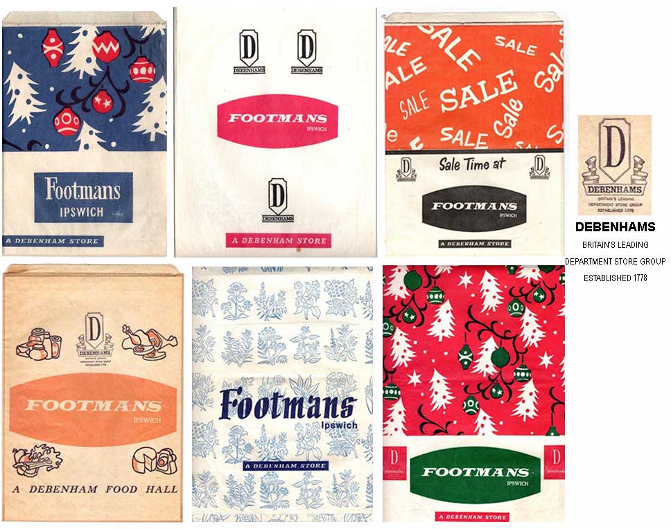 Ipswich Historic Lettering: Footmans store bags