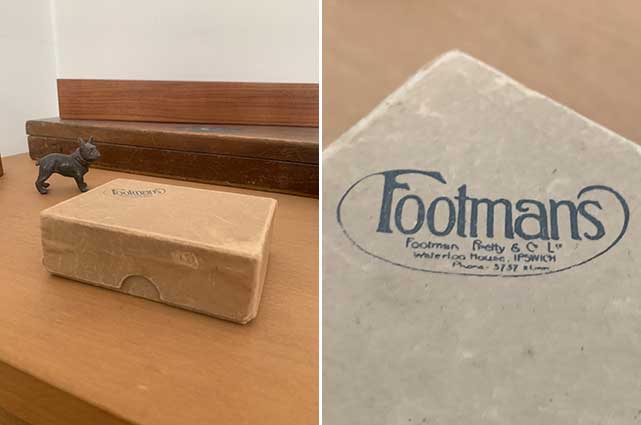Ipswich Historic Lettering: Footmans store box