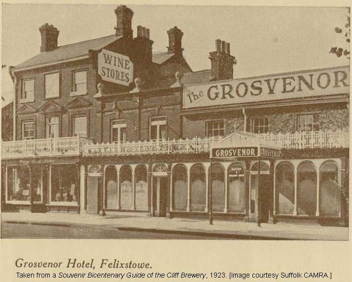 Ipswich Historic Lettering: Grosvenor Hotel Felixstowe