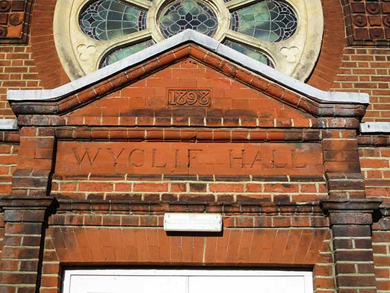 Ipswich Historic Lettering: Felixstowe Wyclif Hall 4